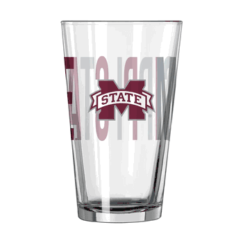 Mississippi State Bulldogs 16oz Overtime Pint Glass