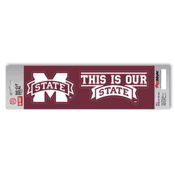 Mississippi State Bulldogs 2 Piece Team Slogan Decal Sticker Set