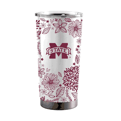 Mississippi State Bulldogs 20oz Botanical Stainless Steel Tumbler