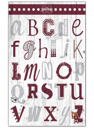Mississippi State Bulldogs Alphabet 11x19 Sign