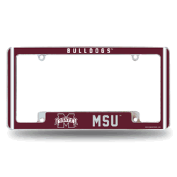 Mississippi State Bulldogs Alternate Design All Over Chrome Frame