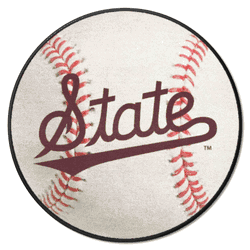 Mississippi State Bulldogs Baseball Rug - 27in. Diameter