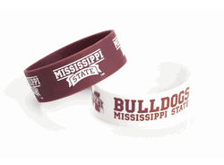 Mississippi State Bulldogs Bracelets - 2 Pack Wide