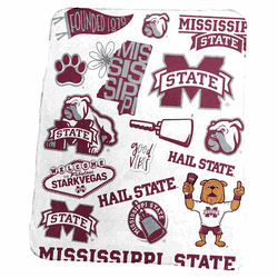 Mississippi State Bulldogs Classic Native Fleece Throw
