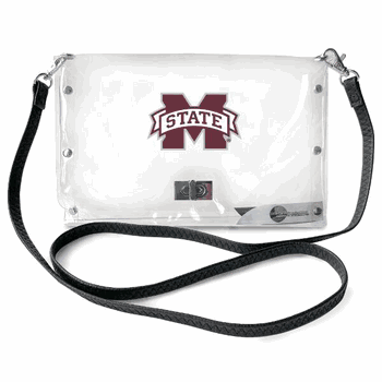 Mississippi State Bulldogs Clear Envelope Purse STRAP