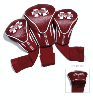 Mississippi State Bulldogs Club 3 Piece Contour Headcover Set