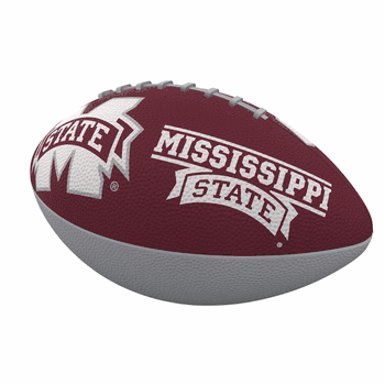 Mississippi State Bulldogs Combo Logo Junior-Size Rubber Football