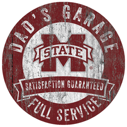 Mississippi State Bulldogs Dad's Garage Sign