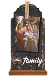 Mississippi State Bulldogs Family Clothespin 6x12