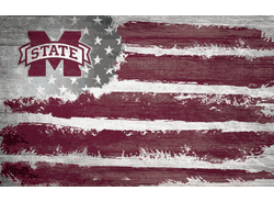 Mississippi State Bulldogs Flag 11x19
