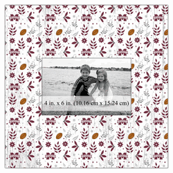 Mississippi State Bulldogs Floral Pattern 10x10 Frame