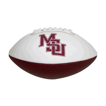 Mississippi State Bulldogs FS Interlocking MS Autograph Debossed Football