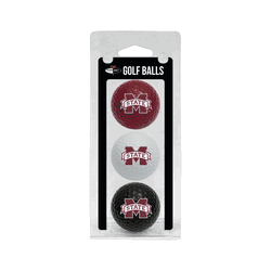 Mississippi State Bulldogs Golf Balls - 3 Pack
