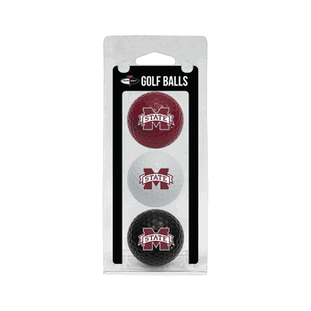 Mississippi State Bulldogs Golf Balls - 3 Pack