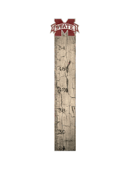 Mississippi State Bulldogs Growth Chart Sign 6x36