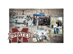 Mississippi State Bulldogs I Love my Family Clip Frame