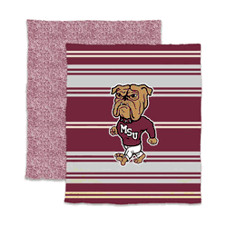 Mississippi State Bulldogs Luxe Stripe Dreams Throw