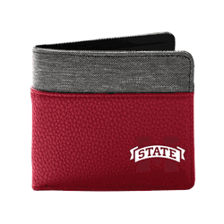 Mississippi State Bulldogs Pebble BiFold Wallet DRED