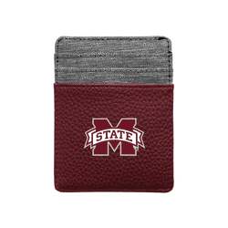 Mississippi State Bulldogs Pebble Front Pocket Wallet MARN
