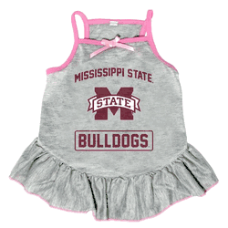 Mississippi State Bulldogs Pet Dress Grey Type XLarge