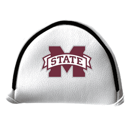 Mississippi State Bulldogs Putter Cover - Mallet (White)