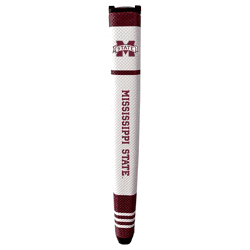 Mississippi State Bulldogs Putter Grip (White with colored stripes)