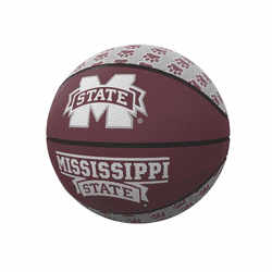 Mississippi State Bulldogs Repeating Logo Mini-Size Rubber Basketball