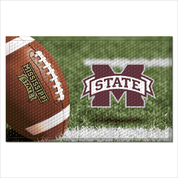 Mississippi State Bulldogs Rubber Scraper Door Mat