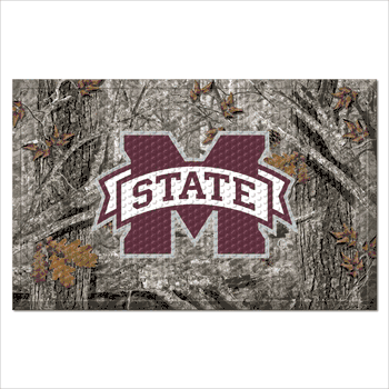 Mississippi State Bulldogs Rubber Scraper Door Mat Camo