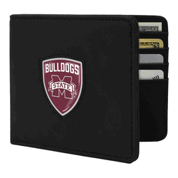 Mississippi State Bulldogs Shield Wallet - Black