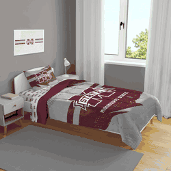 Mississippi State Bulldogs Slanted Stripe 4 PC Twin Bed in a Bag