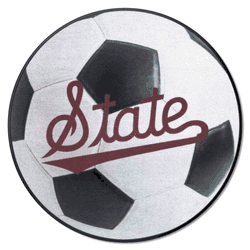 Mississippi State Bulldogs Soccer Ball Rug - 27in. Diameter