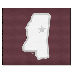 Mississippi State Bulldogs Tailgater Rug, State Logo - 5ft. x 6ft.