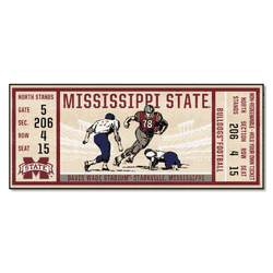 Mississippi State Bulldogs Ticket Runner Rug - 30in. x 72in.