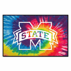 Mississippi State Bulldogs Tie Dye Starter Mat Accent Rug - 19in. x 30in.