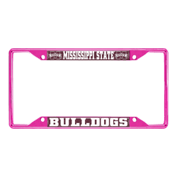 Mississippi State Pink Metal License Plate Frame - 6.25"x12.25"