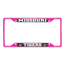 Missouri Pink Metal License Plate Frame - 6.25"x12.25"