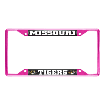 Missouri Pink Metal License Plate Frame - 6.25