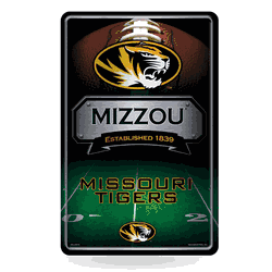 Missouri Tigers 11X17 Large Embossed Metal Wall Sign