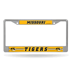 Missouri Tigers  12" x 6" Chrome Frame With Decal Inserts