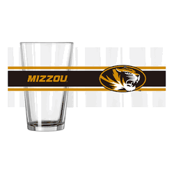 Missouri Tigers 16oz Stripe Pint Glass