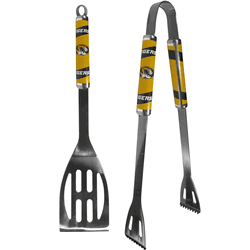Missouri Tigers 2 pc Steel BBQ Tool Set