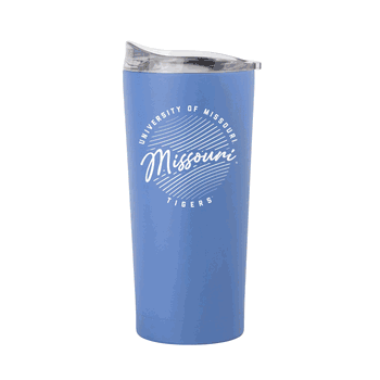 Missouri Tigers 20oz Retro Script Arctic Powder Coat Tumbler
