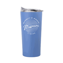 Missouri Tigers 20oz Retro Script Arctic Powder Coat Tumbler