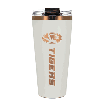Missouri Tigers 32oz Crme and Copper Big Slim Tumbler with Straw