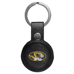 Missouri Tigers AirTag Compatible Leather Key Chain