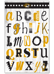 Missouri Tigers Alphabet 11x19 Sign