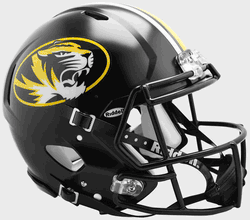 Missouri Tigers  Authentic Speed Full Size Football Helmet Anodized Black