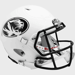 Missouri Tigers  Authentic Speed Full Size Football Helmet Matte White