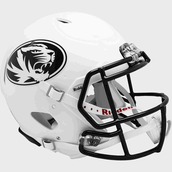 Missouri Tigers  Authentic Speed Full Size Football Helmet Matte White